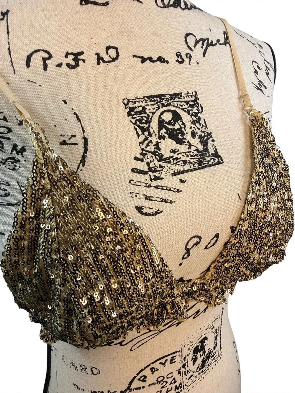 NWT! Free People Gold Rush Bralette size Large